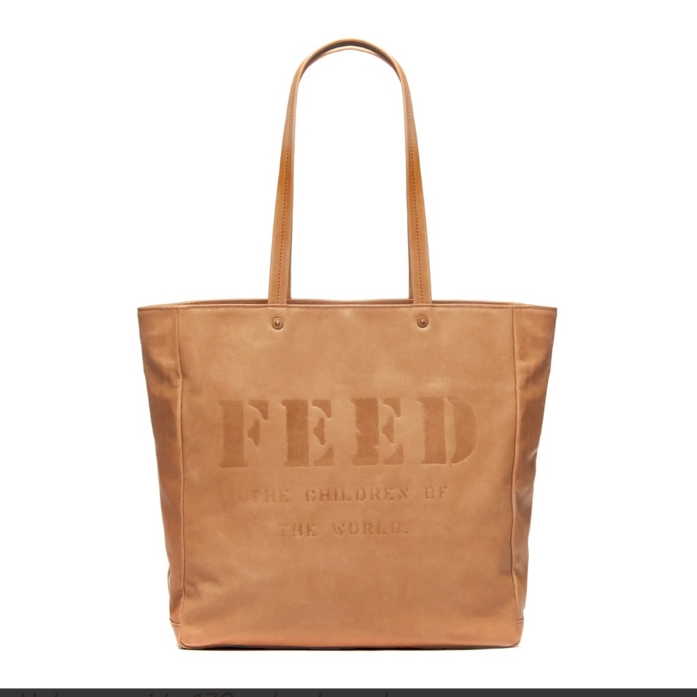 FEED large leather tote